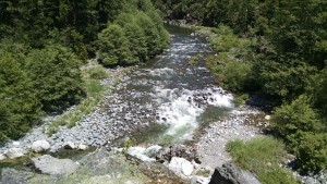 Clear flowing water