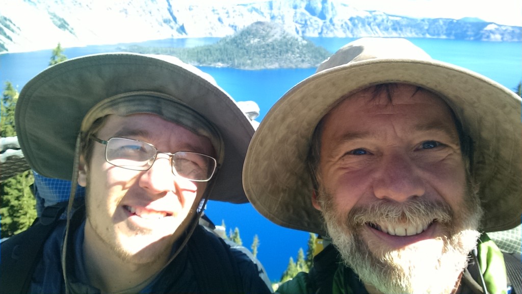 Kevin and Rick at Crater Lake