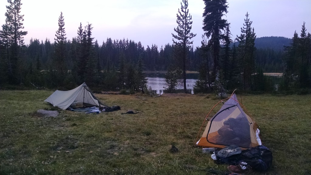 Camping at Sisters Mirror Lake