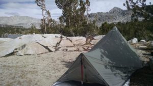 Camp near Elba Lake