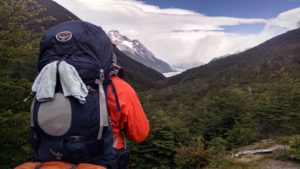 Looking back to Dickson Glacier 