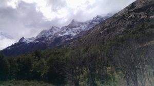 Fresh snow above camp