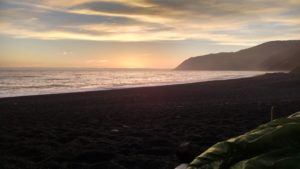 Sunset from my Sleeping Bag
